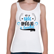 PRINTFASHION Ez a srác imádja a lovakat - Női atléta - Fehér női trikó