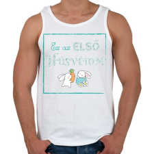 PRINTFASHION Ez az első húsvétom - Fiú - Férfi atléta - Fehér atléta, trikó