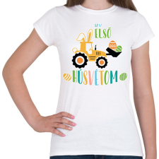 PRINTFASHION Ez az első húsvétom - Női póló - Fehér női póló