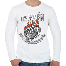 PRINTFASHION Ez az én szerencsejátékos pólóm - Férfi hosszú ujjú póló - Fehér férfi póló