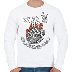 PRINTFASHION Ez az én szerencsejátékos pólóm - Férfi pulóver - Fehér