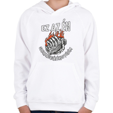 PRINTFASHION Ez az én szerencsejátékos pólóm - Gyerek kapucnis pulóver - Fehér