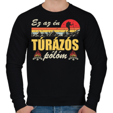 PRINTFASHION Ez az én túrázós pólóm - Férfi pulóver - Fekete férfi pulóver, kardigán