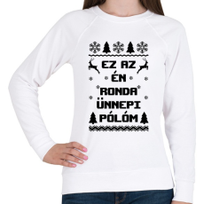 PRINTFASHION Ez az én ünnepi ronda pólóm - Női pulóver - Fehér