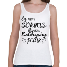 PRINTFASHION Ez boldogság pocak! - Női atléta - Fehér női trikó