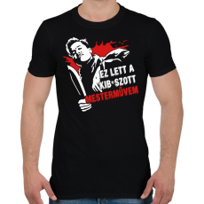 PRINTFASHION Ez lett a kib*aszott mesterművem - Férfi póló - Fekete