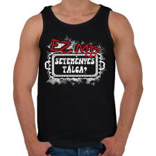 PRINTFASHION Ez mi? Seteményes tálca - Férfi atléta - Fekete atléta, trikó