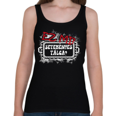 PRINTFASHION Ez mi? Seteményes tálca - Női atléta - Fekete