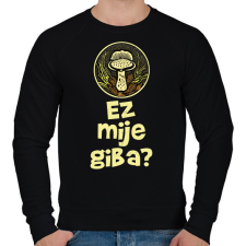 PRINTFASHION Ez milyen gomba? - Elírással - Férfi pulóver - Fekete férfi pulóver, kardigán