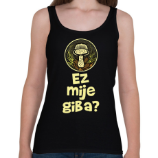 PRINTFASHION Ez milyen gomba? - Elírással - Női atléta - Fekete