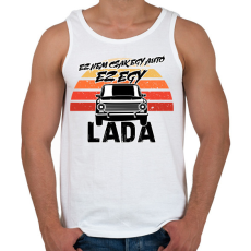 PRINTFASHION Ez nem csak egy autó ez egy LADA - Férfi atléta - Fehér