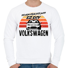 PRINTFASHION Ez nem csak egy autó ez egy VOLKSWAGEN - Férfi pulóver - Fehér