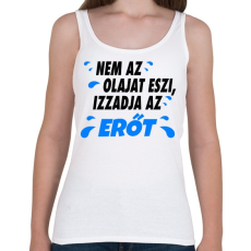 PRINTFASHION Ez nem eszi az olajat - Női atléta - Fehér