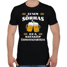 PRINTFASHION Ez nem sörhas! - Férfi póló - Fekete
