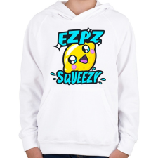 PRINTFASHION Ez Pz Lemon Squeezy - Gyerek kapucnis pulóver - Fehér gyerek pulóver, kardigán