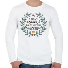 PRINTFASHION Ezt a pólót kaptam - Férfi hosszú ujjú póló - Fehér férfi póló