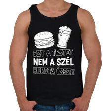 PRINTFASHION Ezt a testet nem a szél hordta össze - Férfi atléta - Fekete női trikó