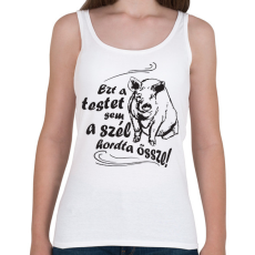 PRINTFASHION ezt az testet-malac1 - Női atléta - Fehér