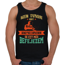 PRINTFASHION Ezt még befejezem - Férfi atléta - Fekete