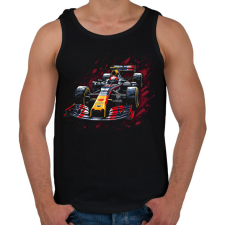 PRINTFASHION F1 autó - Férfi atléta - Fekete atléta, trikó