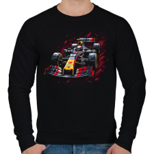 PRINTFASHION F1 autó - Férfi pulóver - Fekete férfi pulóver, kardigán