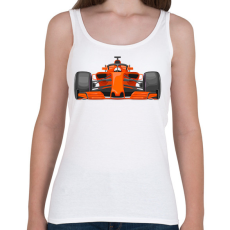 PRINTFASHION F1 autó - Női atléta - Fehér