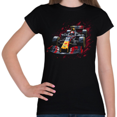 PRINTFASHION F1 autó - Női póló - Fekete