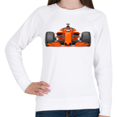 PRINTFASHION F1 autó - Női pulóver - Fehér