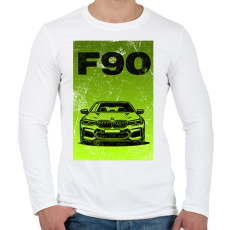 PRINTFASHION f90  - Férfi hosszú ujjú póló - Fehér