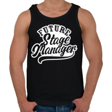 PRINTFASHION F Stage - Férfi atléta - Fekete