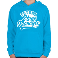 PRINTFASHION F Stage - Gyerek kapucnis pulóver - Azúrkék gyerek pulóver, kardigán