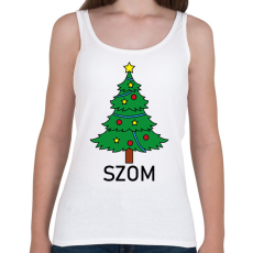 PRINTFASHION Fa-s*om - Női atléta - Fehér