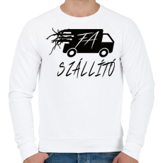 PRINTFASHION FA-SZÁLLÍTÓ BW - Férfi pulóver - Fehér