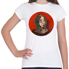 PRINTFASHION Face in Red - Női póló - Fehér női póló