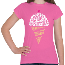 PRINTFASHION Fagyi - Női póló - Rózsaszín női póló