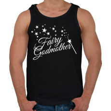 PRINTFASHION Fairy Godmother - Férfi atléta - Fekete