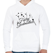 PRINTFASHION Fairy Godmother - Férfi kapucnis pulóver - Fehér férfi pulóver, kardigán