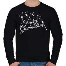 PRINTFASHION Fairy Godmother - Férfi pulóver - Fekete férfi pulóver, kardigán