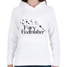 PRINTFASHION Fairy Godmother - Női kapucnis pulóver - Fehér