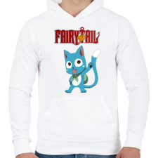 PRINTFASHION Fairy Tail - Férfi kapucnis pulóver - Fehér férfi pulóver, kardigán