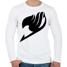 PRINTFASHION Fairy Tail szimbólum - Férfi hosszú ujjú póló - Fehér férfi póló