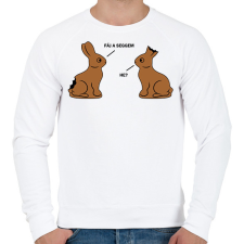 PRINTFASHION Fáj a seggem - Férfi pulóver - Fehér férfi pulóver, kardigán