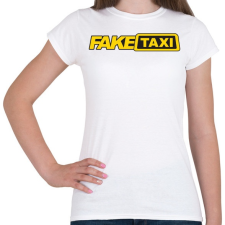 PRINTFASHION Fake Taxi - Női póló - Fehér női póló