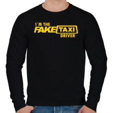 PRINTFASHION Faketaxi Driver  - Férfi pulóver - Fekete női pulóver, kardigán