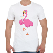 PRINTFASHION falamingo - Férfi póló - Fehér férfi póló