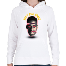 PRINTFASHION Fall apart - Női kapucnis pulóver - Fehér női pulóver, kardigán