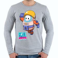 PRINTFASHION Fall Guys - Astronaut - Férfi hosszú ujjú póló - Sport szürke férfi póló