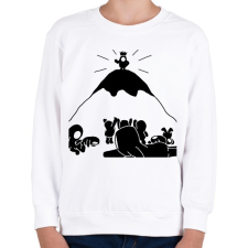 PRINTFASHION Fall Guys: Az utolsó ember - Gyerek pulóver - Fehér gyerek pulóver, kardigán