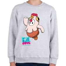 PRINTFASHION Fall Guys - Chicken - Gyerek pulóver - Sport szürke gyerek pulóver, kardigán