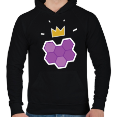 PRINTFASHION Fall Guys - Férfi kapucnis pulóver - Fekete